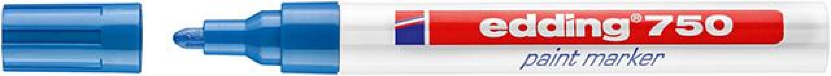 Značkovač na laky číslo 750 modrá farba edding