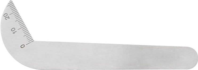 Šablóna na kontrolu brúsenia pre špirálové vrtáky 118° pre vrták do 50 mm FORMAT