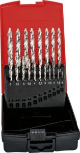 Sada špirálových vrtákov Step-Tip DIN338 1-10/0