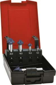 Súprava kužeľových záhlbníkov DIN335C 90 stupňov 6