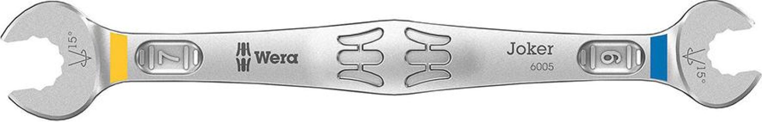 Obojstranný otvorený kľúčJoker Obojstranný otvorený kľúč Joker 6x7mmWera