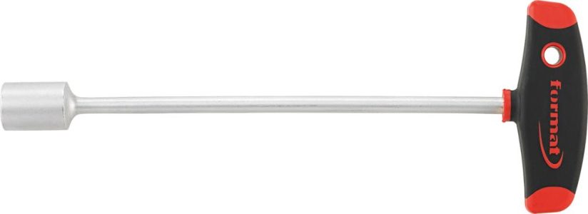 Nástrčkový kľúč s T rukoväťou 17x230mm FORMAT