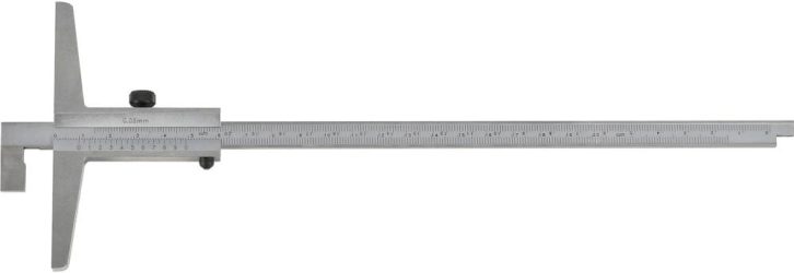 Posuvný hĺbkomer s zníženou meracou tyčou 200 mm 1/50 FORTIS