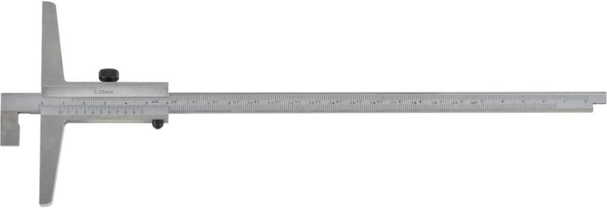 Posuvný hĺbkomer s zníženou meracou tyčou 200 mm 1/50 FORTIS