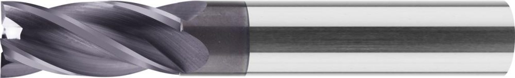 Fréza so stopkou VHM krátka DIN6527 TiAlN Z4 stopka HB 20mm FORMAT