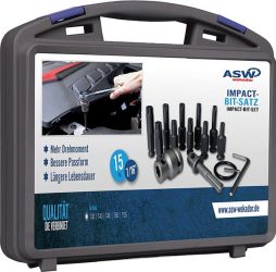 Súprava silových bitov 7/16" 15-dielna Torx ASW