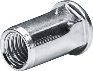 Slepá nitovacia matica oceľ plochá okrúhla hlavaM8 TeilSK Rozsah upnutia 0