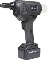 Akumulátorový prístroj naslepé nity GO-BR 1 v kufríku 2 Ah 36 W 2x akumulátor a nabíjačka