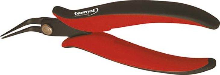 Ihlové kliešte Elektronika 150 mm zahnuté FORMAT