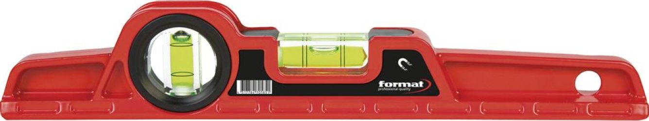 Vodováha z liateho hliníka 25 cm s magnetom v taške FORMAT