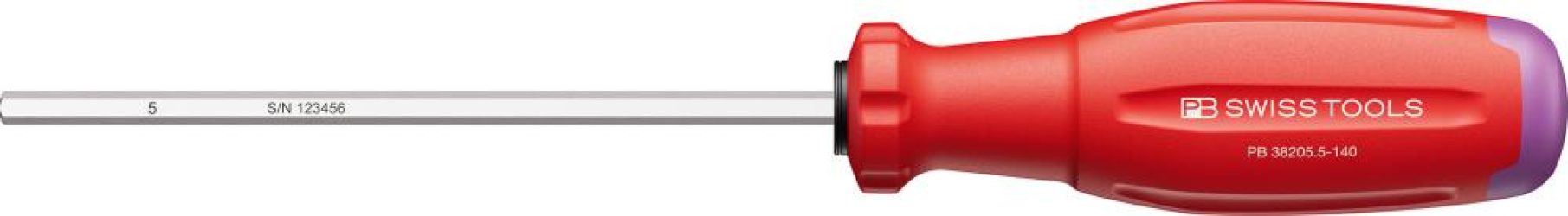 Skrutkovač Vnútorný šesťhran 5x140 mm SwissGrip EVO PB Swiss