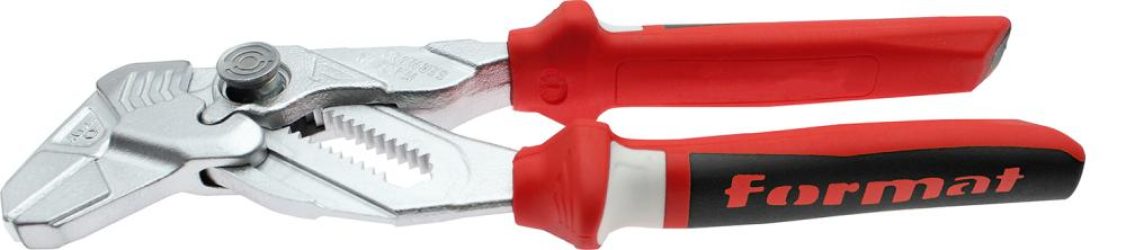 Kliešťové kľúče 250 mm pochrómované s 2-zložkovým puzdrom FORMAT