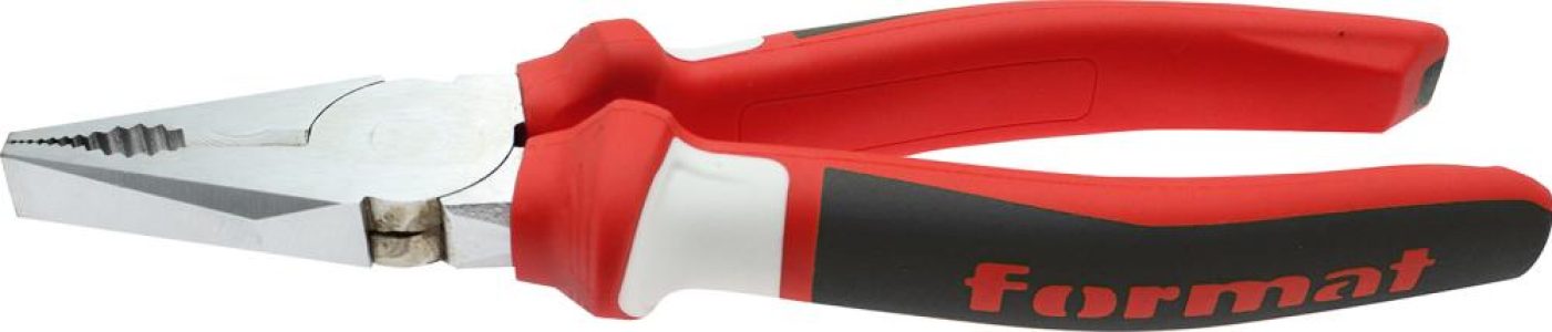 Kombinované kliešte DIN5244 s 2-zložkovými rukoväťami 200 mm FORMAT