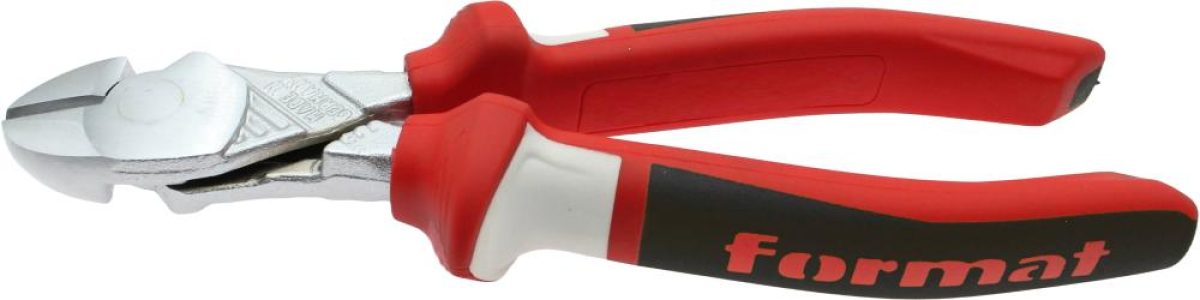 Silové bočné štiepacie kliešte DIN5238A s 2-zložkovými rukoväťami 200 mm FORMAT