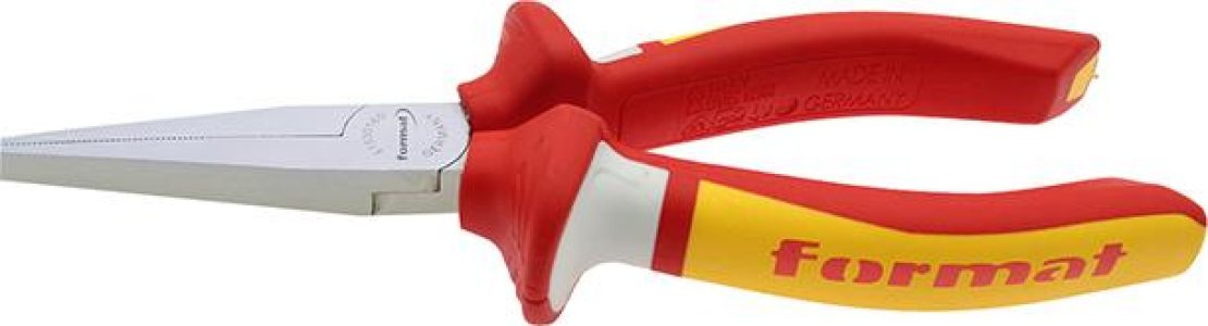 Kliešte s predĺženými čeľusťami DIN/ISO5745 tvar 1 ploché VDE 160 mm FORMAT