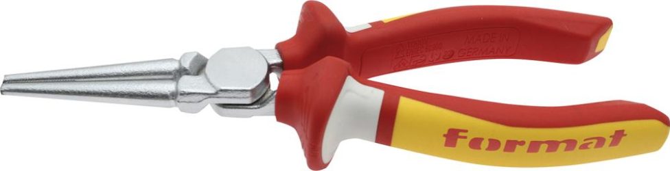 Kliešte s predĺženými čeľusťami DIN/ISO5745 VDE guľaté 160 mm FORMAT