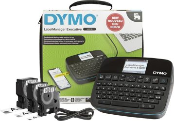 DYMO LabelManager Executi640CB s 3 D1 popisovacou páskou vrát. prenosnej tašky Softcase