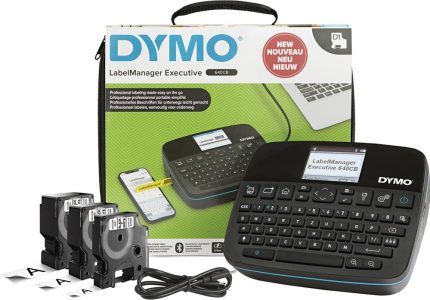 DYMO LabelManager Executi640CB s 3 D1 popisovacou páskou vrát. prenosnej tašky Softcase