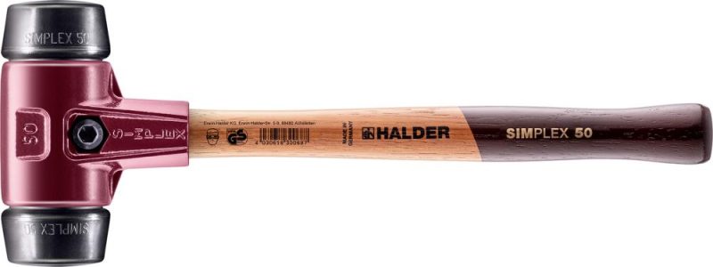 Mäkké kladivo SIMPLEX Guma 50 mm HALDER
