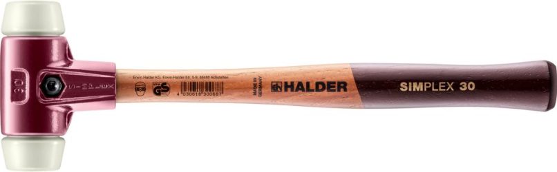 Mäkké kladivo SIMPLEX Nylon 30 mm HALDER