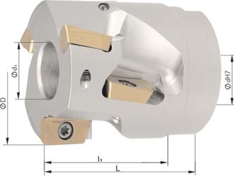 Nástrčná valcová čelná fréza D 80 mm Z5 pre APET/APMT/APKT 1604. FORMAT