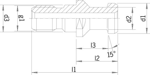 Uťahovací čap DIN69872 A SK50-M24 s vnútorným chladením HAIMER