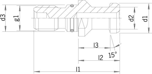 Uťahovací čap DIN69872 B SK50-M24 utesnený HAIMER