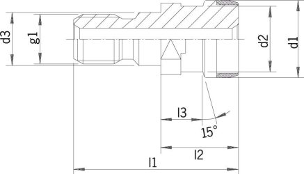 Uťahovací čap Ott SK40-M16 s vnútorným chladením HAIMER