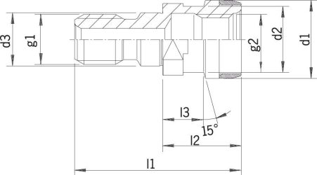 Uťahovací čap Ott SK50-M24 s vnútorným závitom HAIMER
