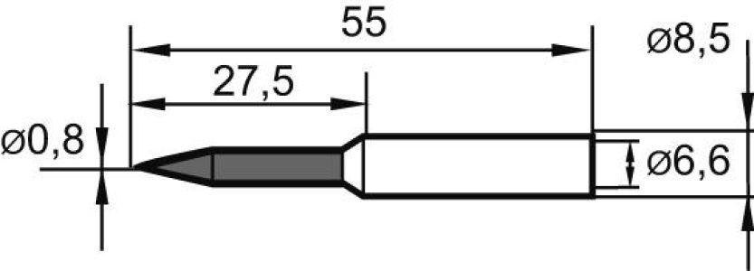 Spájkovací hrot ERSADUR č. 832 0