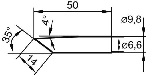 Spájkovací hrot ERSADUR č. 832 14