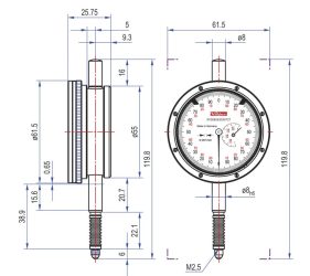 Presný odchýlkomer FM1000SW D61