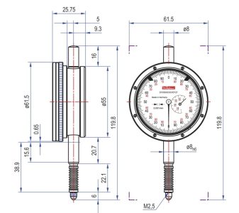 Presný odchýlkomer FM1000SW D61