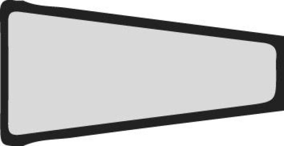 v tvare noža 25x3/1x100 mm