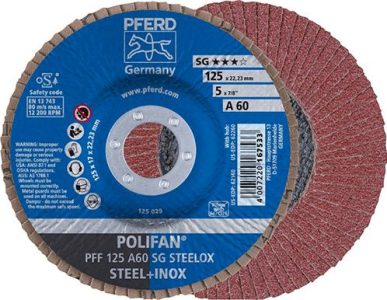 Lamelový brúsny kotúč A120SG rovný 125 mm K120 Pferd