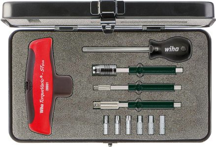 Priečna rukoväť momentového skrutkovača sada 11-dielna 5 – 14 Nm Wiha
