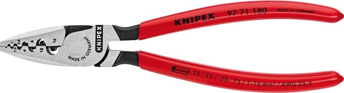 Kliešte na dutinky leštené 180 mm mm2 KNIPEX