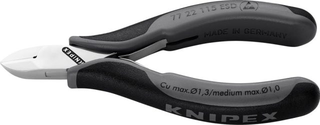 Bočné štiepacie kliešte na elektroniku ESD