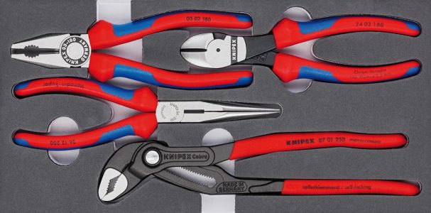 Sada klieští Basic s penovou vložkou 4-dielna KNIPEX