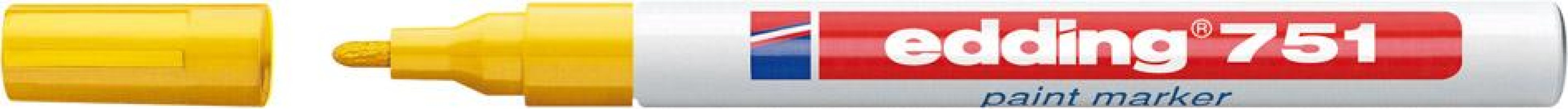 Značkovač na laky číslo 751 žltá farba edding