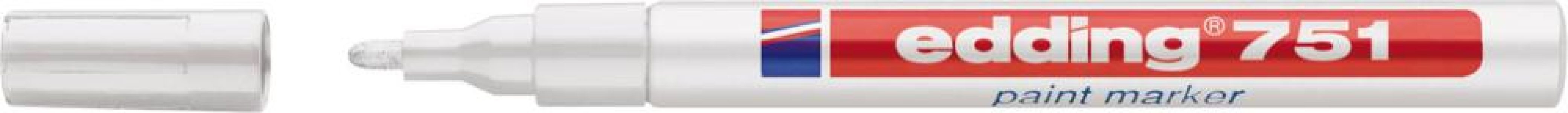 Značkovač na laky číslo 751 biela farba edding