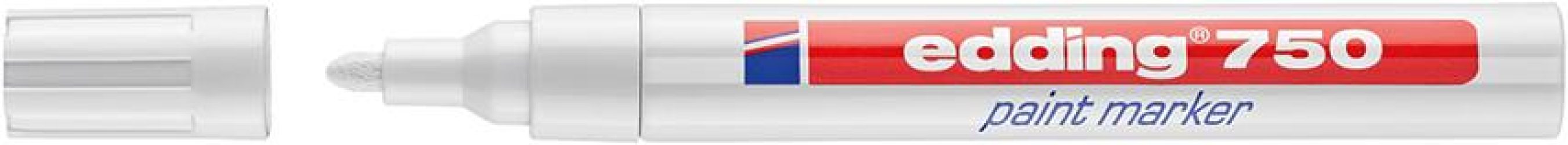 Značkovač na laky číslo 750 biela farba edding