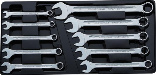 Sada kombinovaných očkových a vidlicových kľúčov DIN3113A 10-dielna