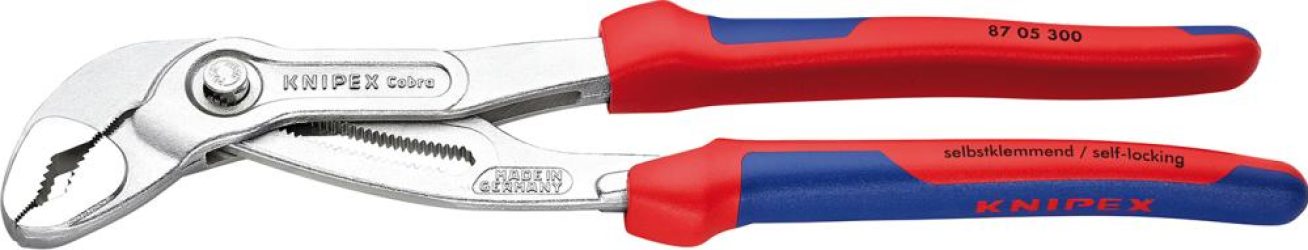 Kliešte SIKO Cobra s viackomponentovými rukoväťami 300 mm KNIPEX