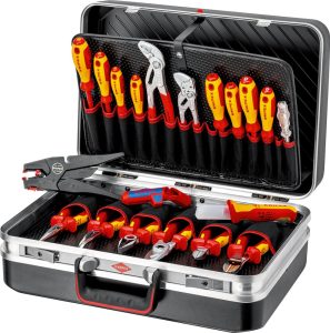 Sortiment nástrojov Vision pre elektrikárov 20-dielny v kufri ABS Knipex