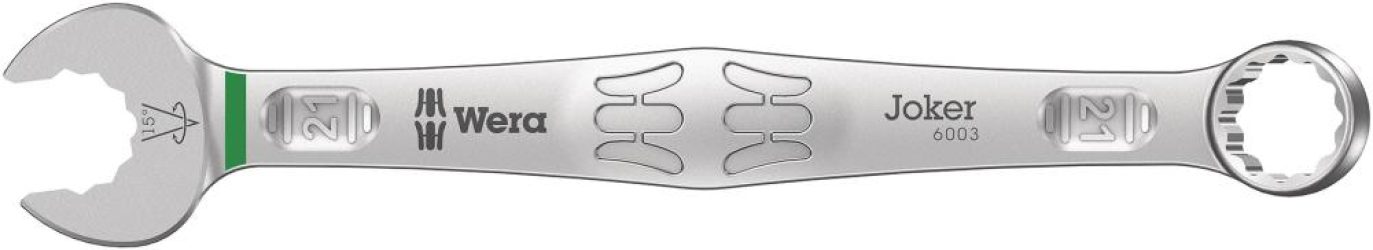 Kombinovaný očkový a vidlicový kľúč Joker 21 mm Wera
