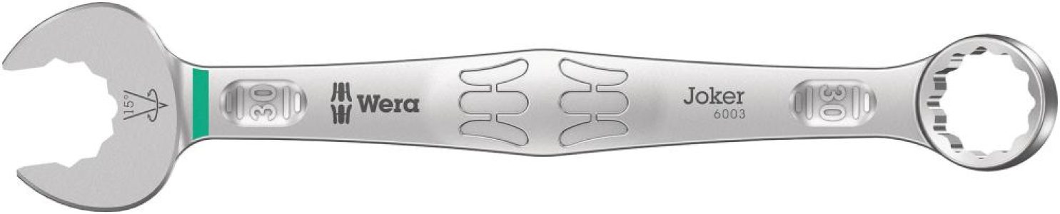 Kombinovaný očkový a vidlicový kľúč Joker 30 mm Wera