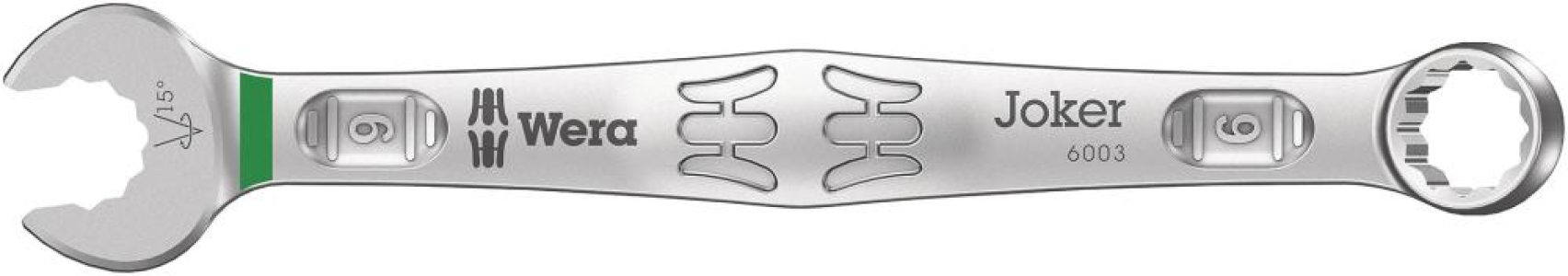Kombinovaný očkový a vidlicový kľúč Joker 9 mm Wera