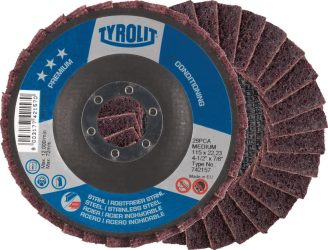 Lamelový brúsny kotúč textilný SCM-A 125x22mm veľmi jemný Tyrolit