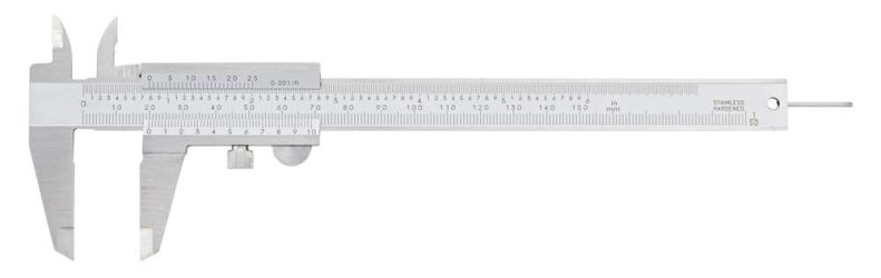 Vreckové posuvné meradlo 150 mm 1/50 1/1000 FORTIS